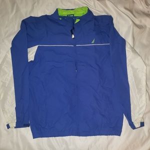 Nautica spellout Blue Windbreaker Jacket size‎ XL youth